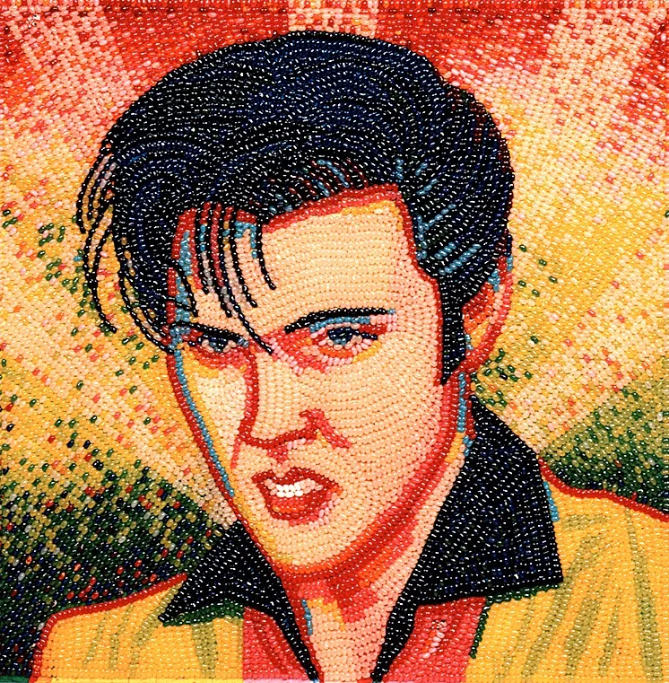 Jelly Belly Bean Art Gallery masterpiece mosaic exhibition created with thousands of gourmet jelly beans