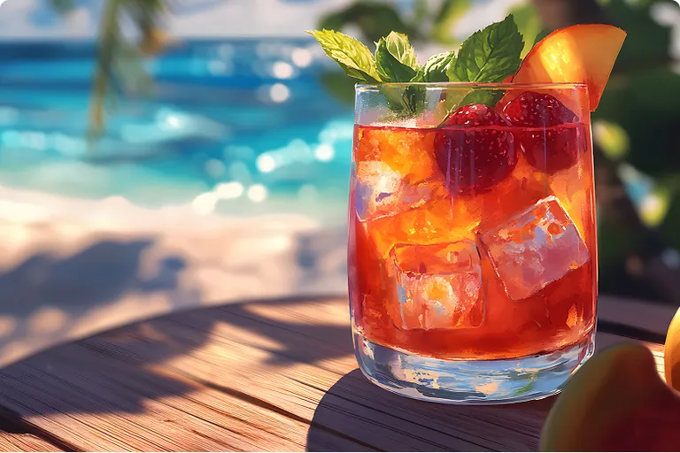 Strawberry Orange Sunrise Pairing